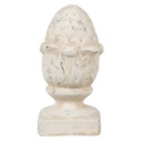 Decoration Statue Pinecone Beige 11x11x21 cm