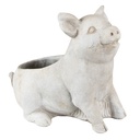 Blumentopf für Innen Schwein Grau 24x13x20 cm