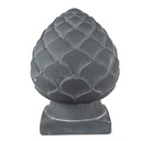 Image de décoration pomme de pin Gris Ø 18x24 cm