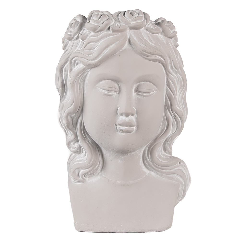 [6TE0486] Bloempot hoofd 20x17x30 cm