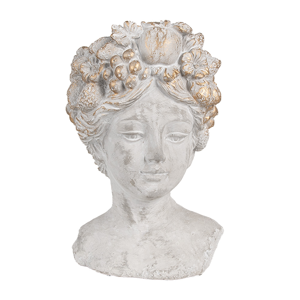 [6TE0499S] Pot de fleurs d'intérieur diriger Gris 14x14x22 cm