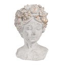Vaso Porta Pianta Capo Grigio 14x14x22 cm