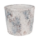 Flower Pot Inside White Blue Ø 18x15 cm
