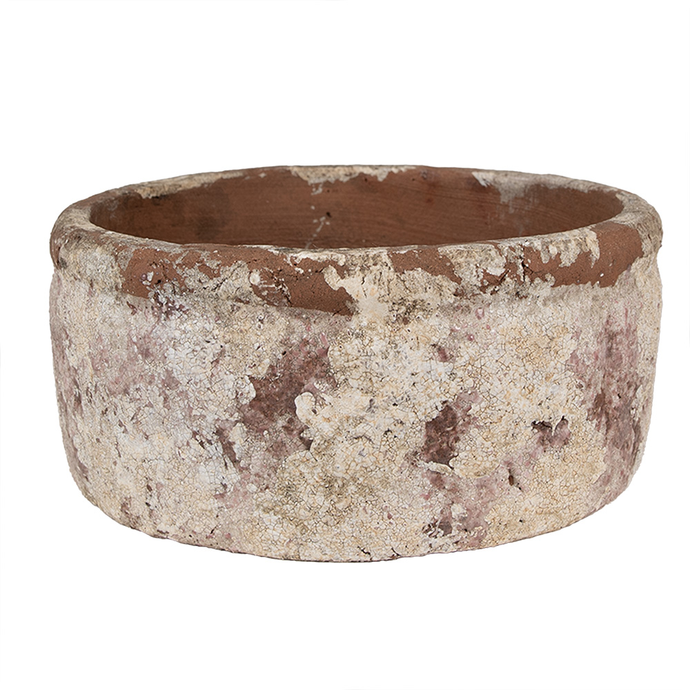 [6TE0529L] Pot de fleurs d`intérieur Beige Ø 23x11 cm