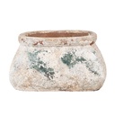 Flower Pot Inside Beige Green 17x13x9 cm