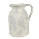 Dekorativer Krug Beige Grau 20x16x24 cm