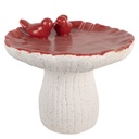 Decorazione Fungo Bianco Rosso Ø 25x21 cm