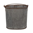 Decoratie emmer 24x14x28 cm