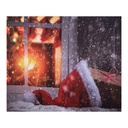 Wandteppich Weihnachten Rot Weiß 180x1x210 cm