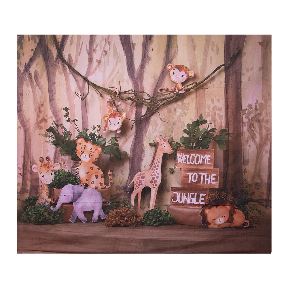 [6WK0044] Tapis murale Jungle Marron 180x1x210 cm