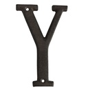 Iron Letter Y Brown 8x1x13 cm