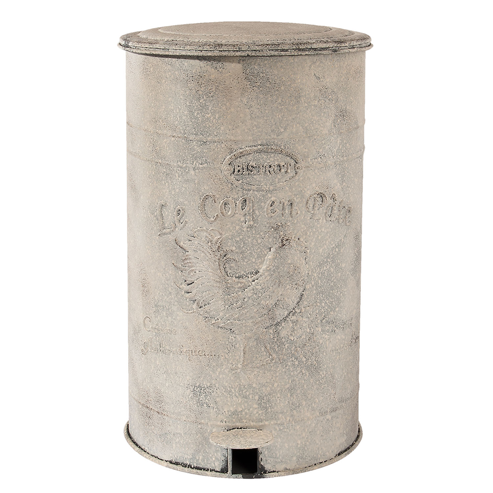 [6Y2369] Pedal Bin White 26x30x46 cm / 12000 ml