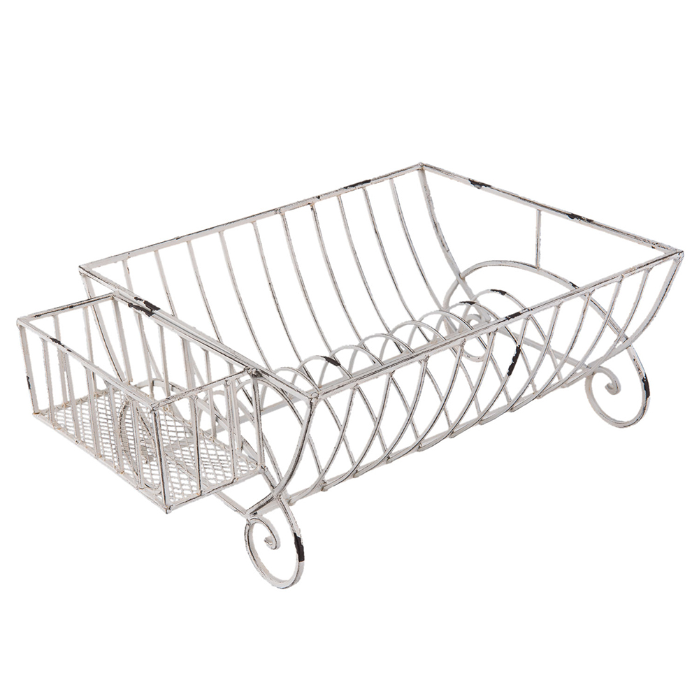 [6Y2622] Support de séchage Blanc 42x29x17 cm