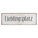 Textschild Weiß Schwarz 30x1x10 cm
