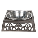 Mangeoire pour oiseaux Chien Chat Marron 28x28x8 cm / 820 ml