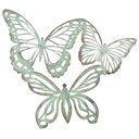 Wall Decoration Butterfly Green 53x1x45 cm