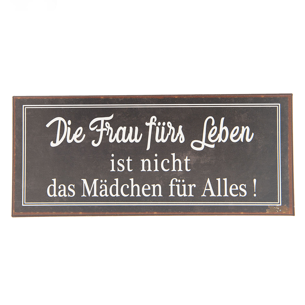 [6Y3248] Tableau de texte Marron 30x1x13 cm