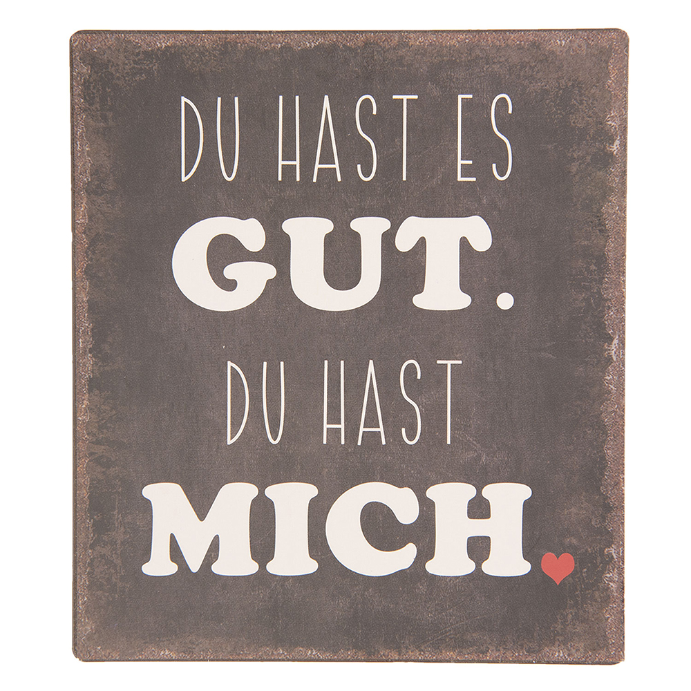 [6Y3654D] Plaque texte 13x1x15 cm