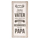 Tableau de texte Blanc Noir 13x1x30 cm