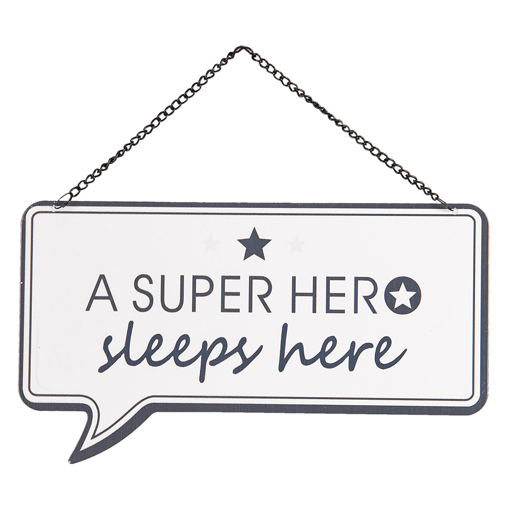 [6Y3687] Text Board White 24x1x14 cm