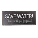 Text Board Black 30x1x13 cm