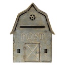 Boîte aux lettres murale Gris 26x11x35 cm
