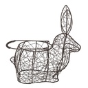 Egg Holder Rabbit Black 26x13x28 cm