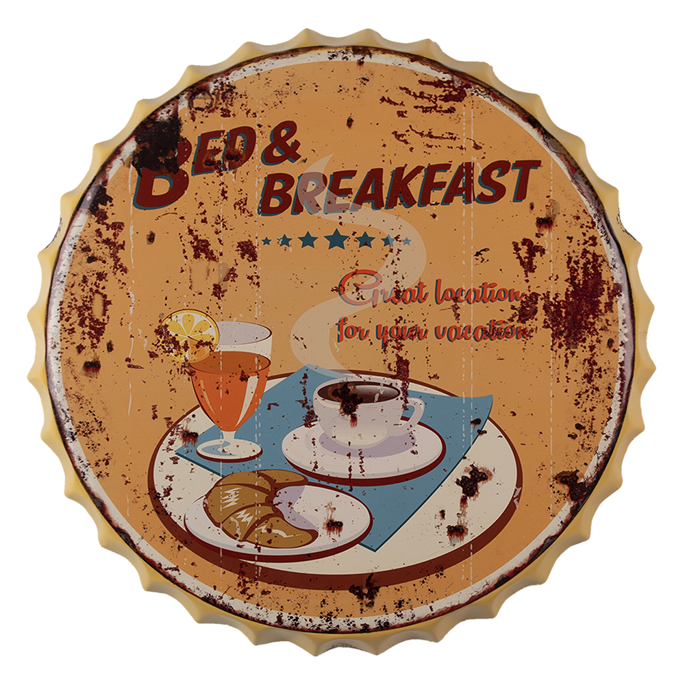 Tekstbord Ø 50x4 cm