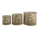 Windlicht Set van 3 Ø 33x27 / Ø 27x23 / Ø 21x19 cm