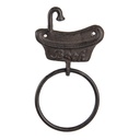Porte-serviettes baignoire Marron 12x2x22 cm