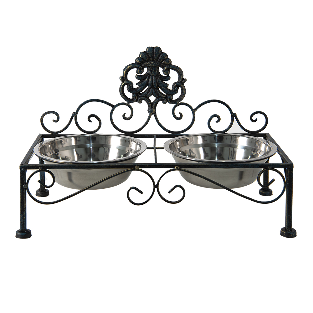 Dieren voerbak 39x19x25 cm / 2x500 ml