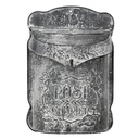 Boîte aux lettres murale Gris 26x8x39 cm
