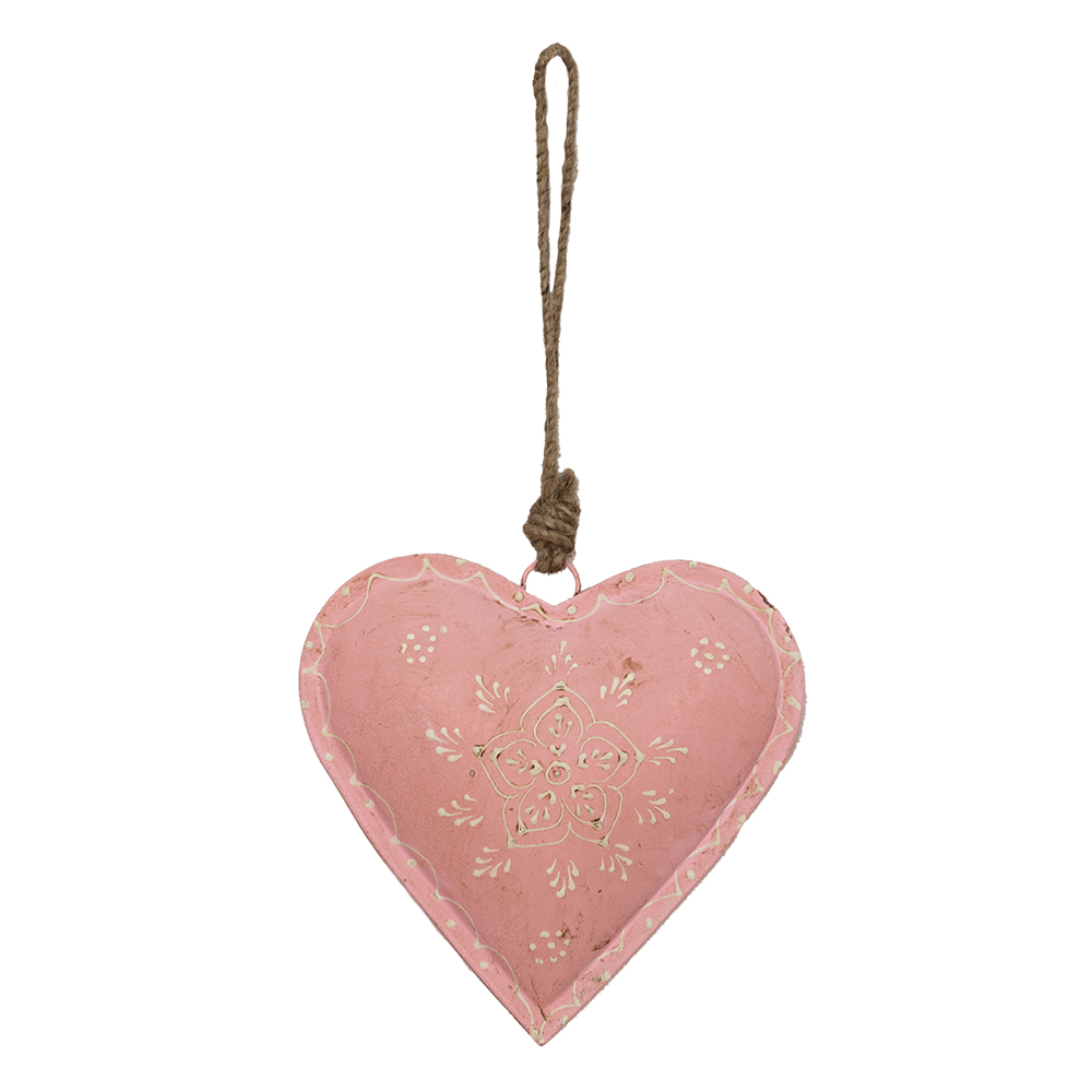 [6Y4813L] Anhänger Schmuck Herz Rosa 14x4x14 cm