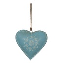 Anhänger Schmuck Herz Blau 20x1x20 cm