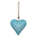 Anhänger Schmuck Herz Blau 15x4x15 cm