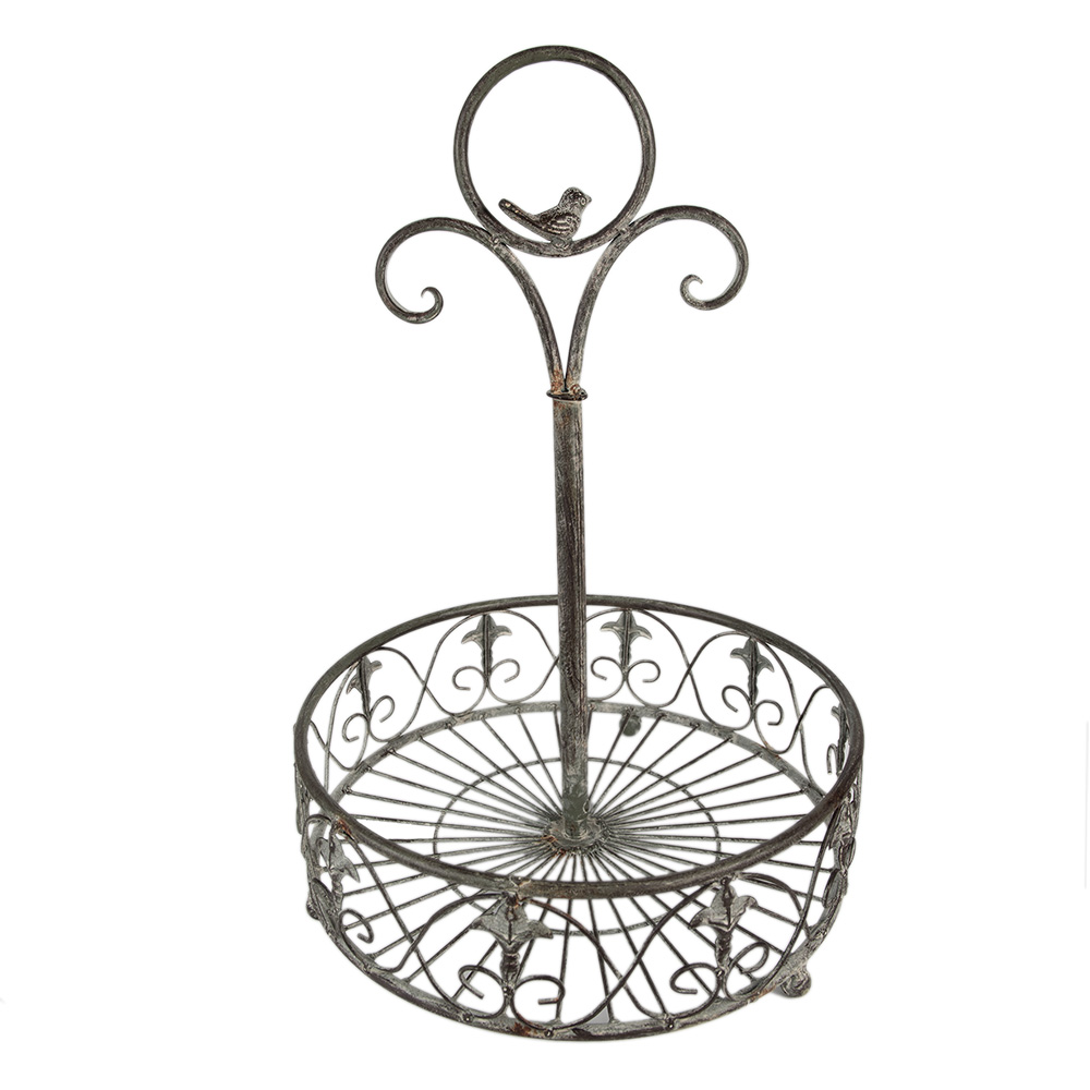 [6Y4848] Panier de rangement Gris, Vert Ø 33x49 cm