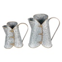 Brocca Decorativa Grigio 29x16x29 / 24x14x21 cm
