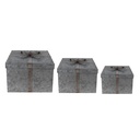 Opbergdoos (3) 24x24x18 / 20x20x15 / 16x16x12 cm