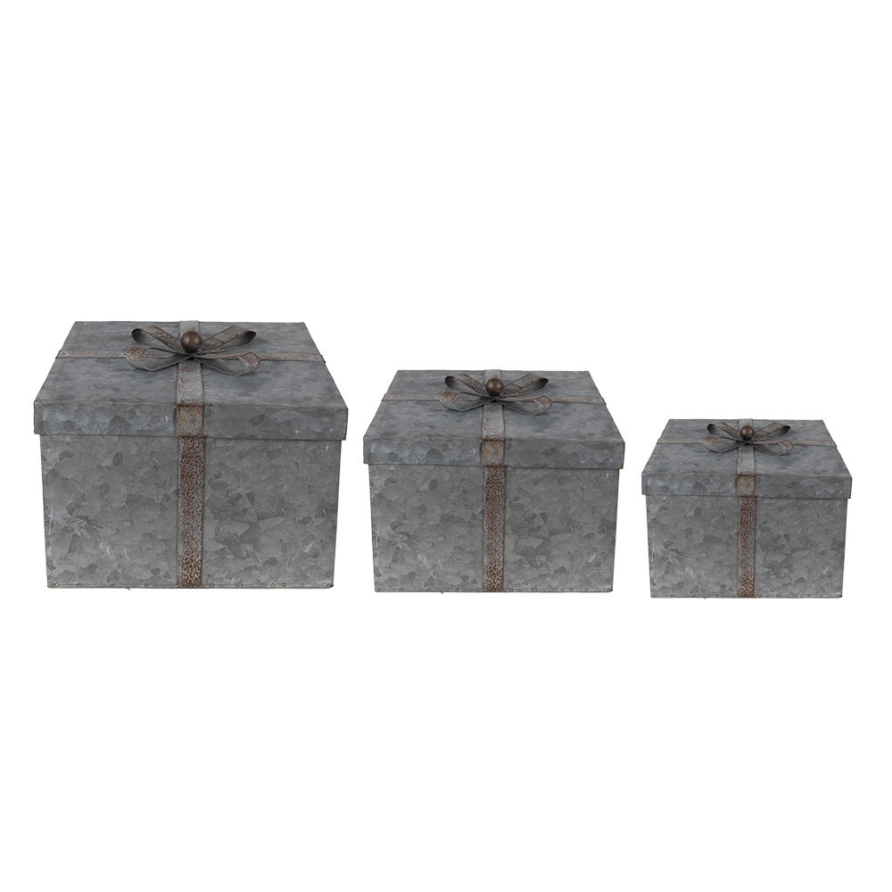 Opbergdoos (3) 24x24x18 / 20x20x15 / 16x16x12 cm