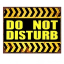 Text Board Black Yellow 25x1x20 cm