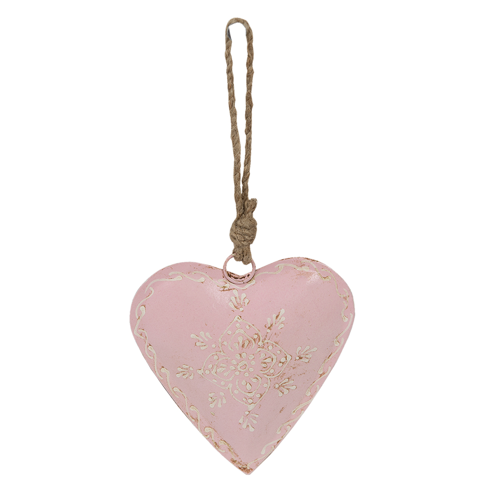 Decoratie hanger hart 12x2x12 cm