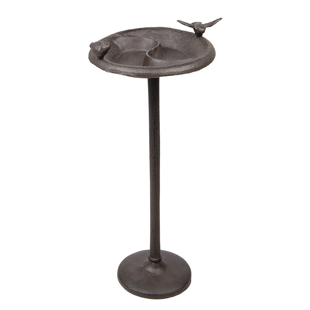 [6Y5280] Bird Bath Brown 23x25x52 cm