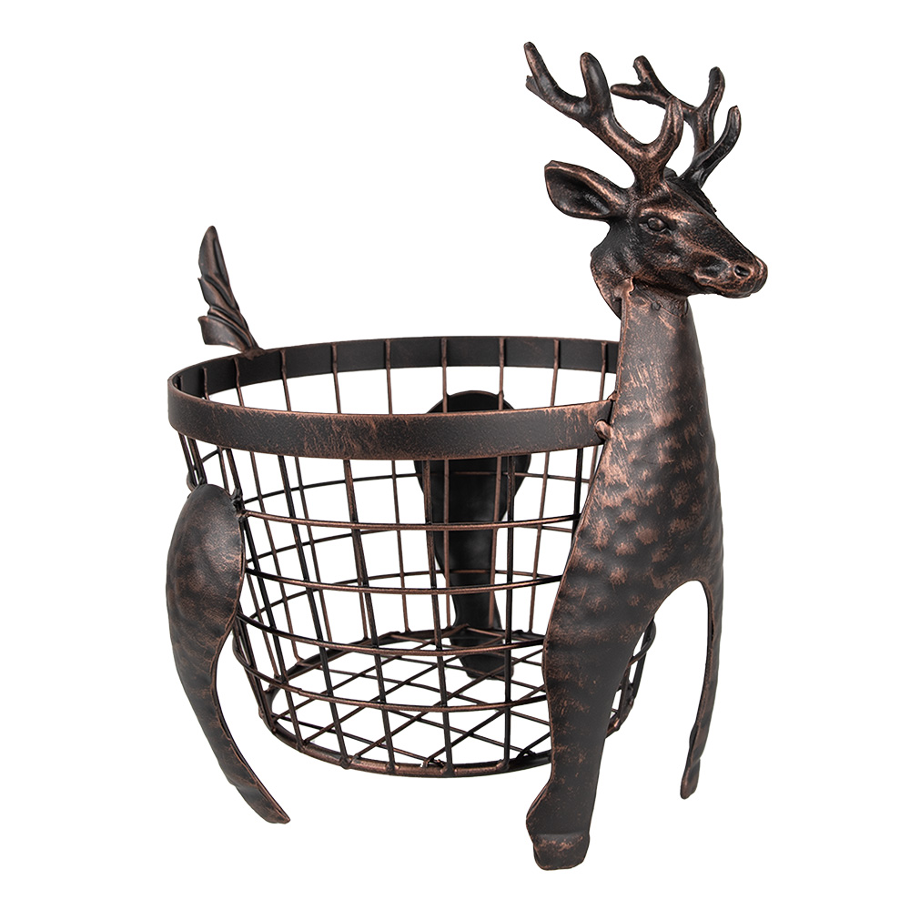 [6Y5413] Storage Basket Brown 30x23x30 cm