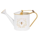 Decorative Watering Can White 39x13x21 cm