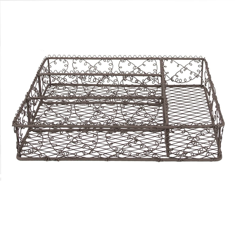 [6Y5527] Besteckkasten Braun 31x25x7 cm