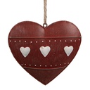Decoratie Pendentif hart 11x2x10 cm