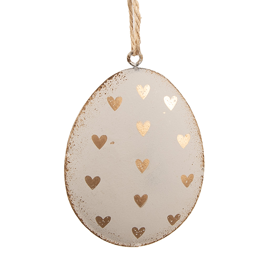 [6Y5575] Decoratie hanger ei 8x1x6 cm