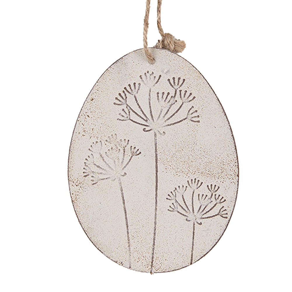 [6Y5580] Decoratie hanger ei 10x8 cm