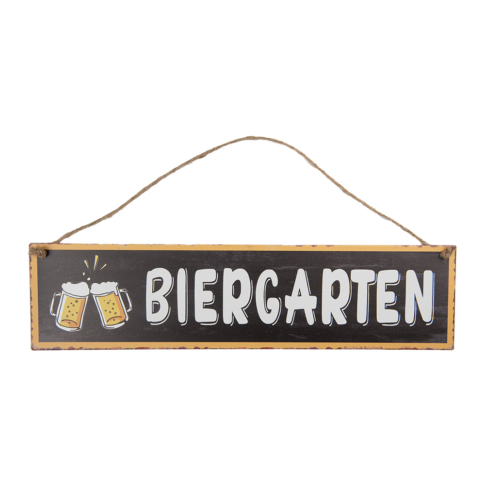 [6Y5693] Tableau de texte Marron Blanc 40x1x10 cm