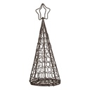 Décoration de Noël Sapin de Noël Marron Ø 13x32 cm